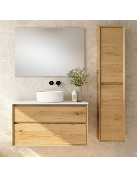 Mueble baño madera suspendido Marco